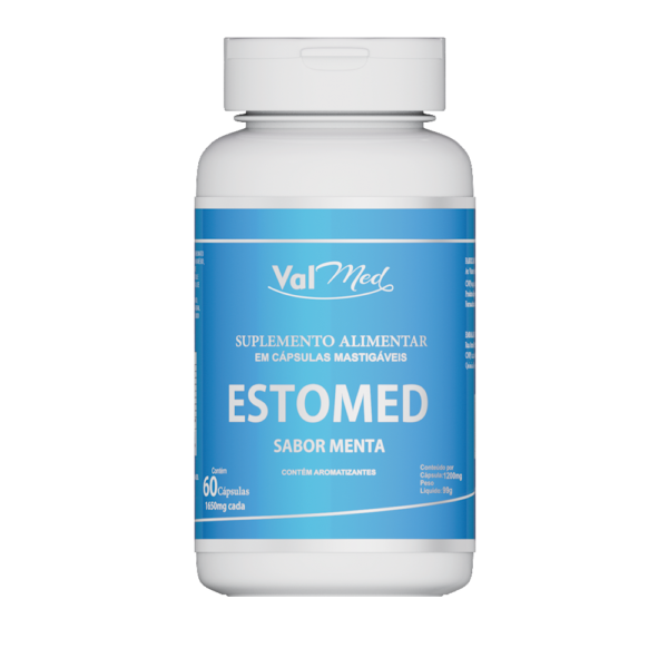 Estomed (Antiácido Mastigável) 60 Cápsulas1200mg