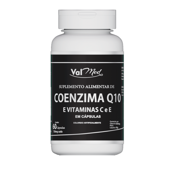 Óleo Coezima Q10 Colágeno e Vitaminas 60 Cápsulas 500mg