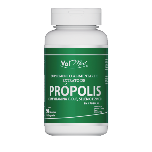 Óleo Própolis 60 cápsulas 1650mg